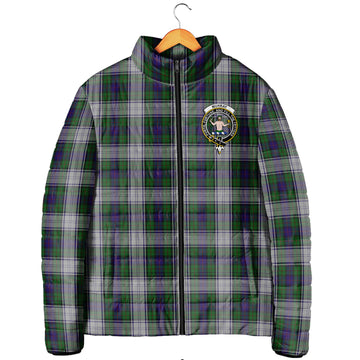 Murray of Atholl Dress Tartan Padded Jacket with Family Crest