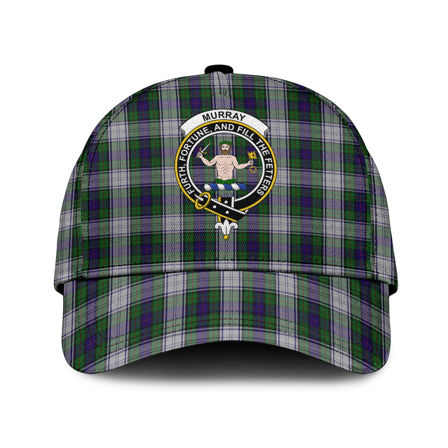 Murray of Atholl Dress Tartan Classic Cap with Family Crest Classic Cap Universal Fit - Tartan Vibes Clothing