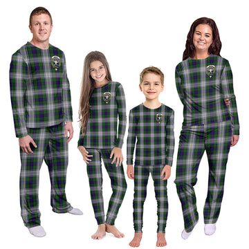 Murray of Atholl Dress Tartan Pajamas Family Set with Family Crest