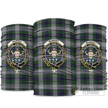 Murray of Atholl Dress Tartan Neck Gaiters, Tartan Bandanas, Tartan Head Band with Family Crest