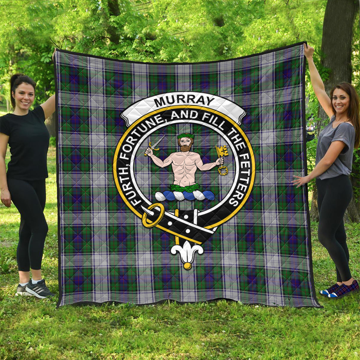 murray-of-atholl-dress-tartan-quilt-with-family-crest