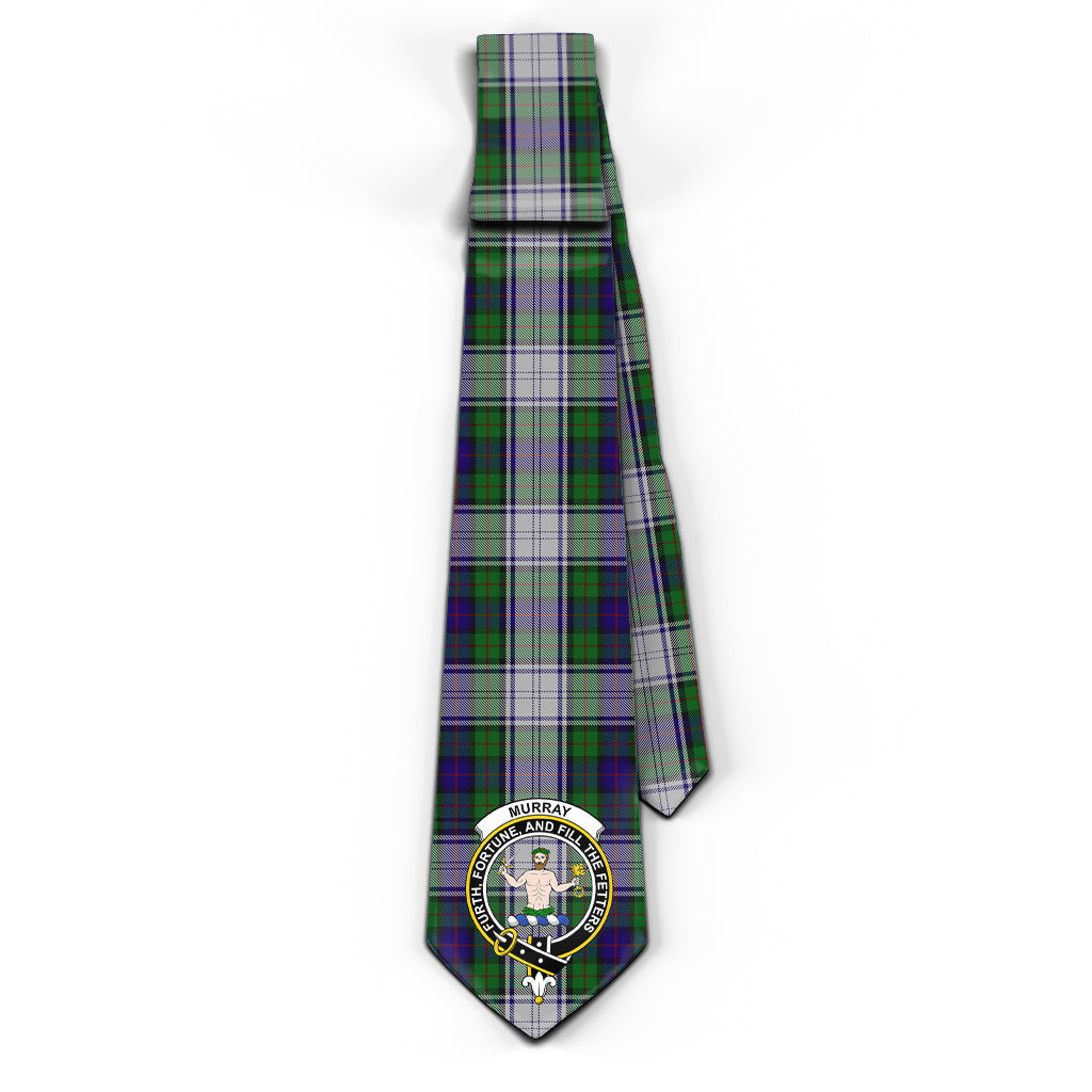 Murray of Atholl Dress Tartan Classic Necktie with Family Crest - Tartan Vibes Clothing