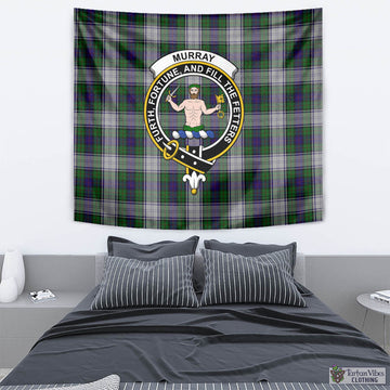 Murray of Atholl Dress Tartan Tapestry Wall Hanging and Home Decor for Room with Family Crest