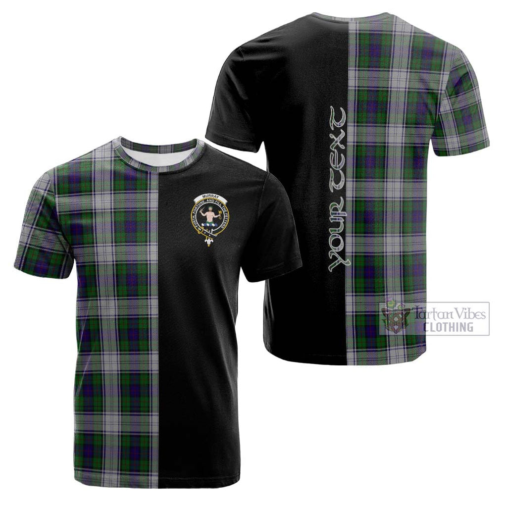 Tartan Vibes Clothing Murray of Atholl Dress Tartan Cotton T-shirt with Family Crest and Half Of Me Style