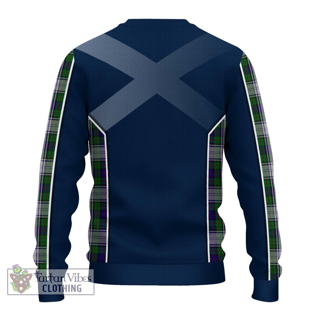 Murray of Atholl Dress Tartan Knitted Sweater with Family Crest and Lion Rampant Vibes Sport Style - Tartan Vibes Clothing