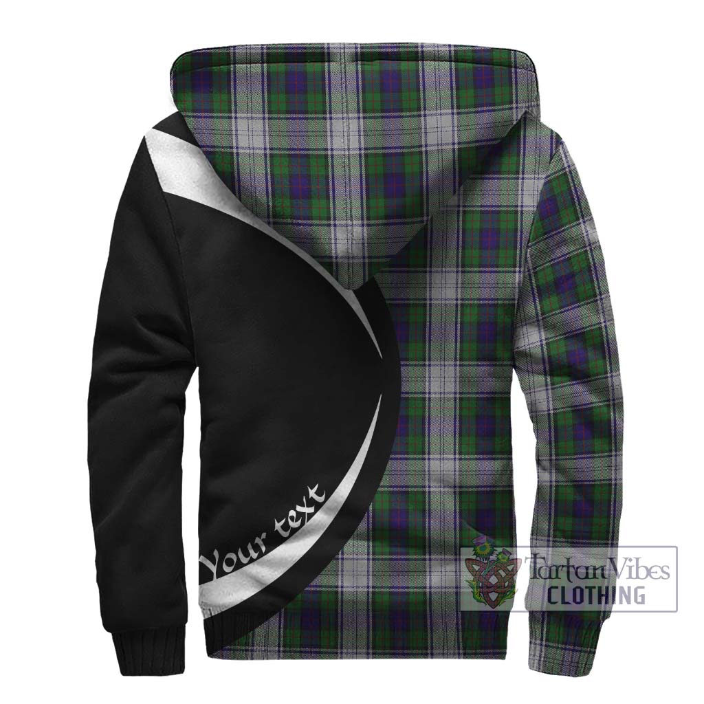 Murray of Atholl Dress Tartan Sherpa Hoodie with Family Crest Circle Style - Tartan Vibes Clothing