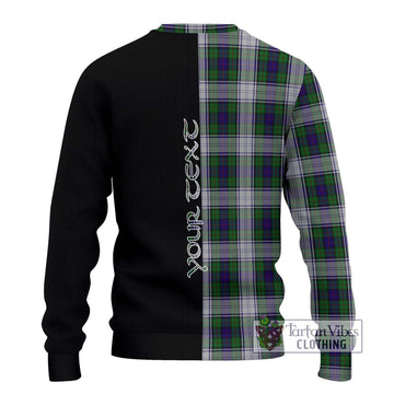 Murray of Atholl Dress Tartan Ugly Sweater with Family Crest and Half Of Me Style