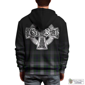 Murray of Atholl Dress Tartan Hoodie Featuring Alba Gu Brath Family Crest Celtic Inspired