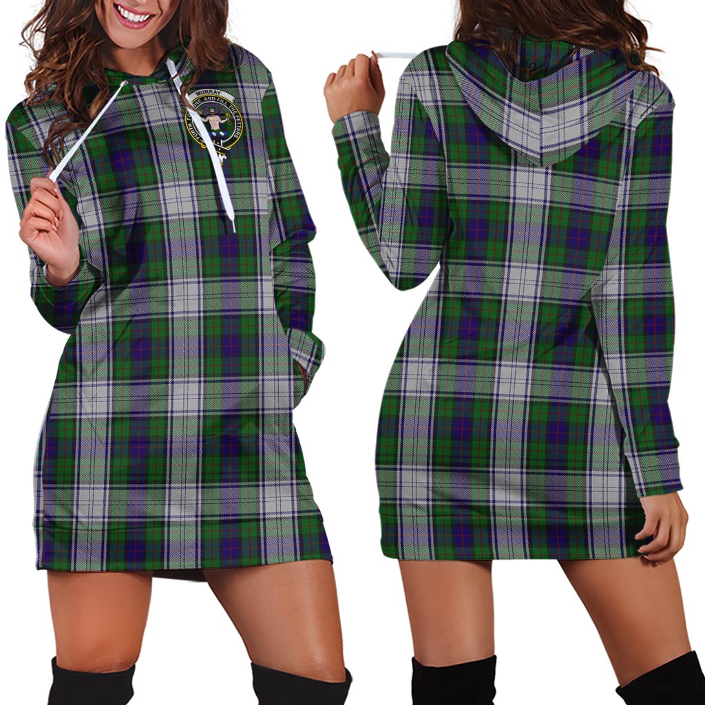 Murray of Atholl Dress Tartan Hoodie Dress with Family Crest - Tartan Vibes Clothing