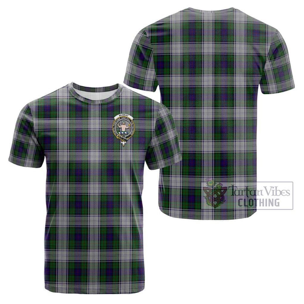 Murray of Atholl Dress Tartan Cotton T-Shirt with Family Crest Kid's Shirt - Tartanvibesclothing Shop