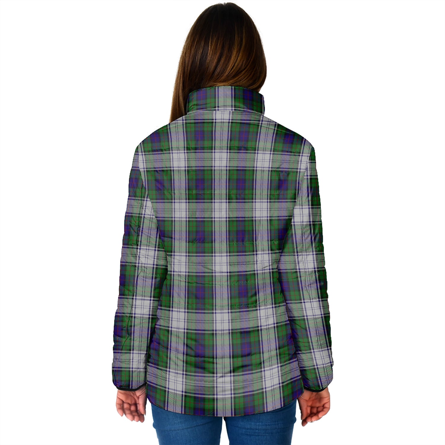 Murray of Atholl Dress Tartan Padded Jacket with Family Crest - Tartan Vibes Clothing