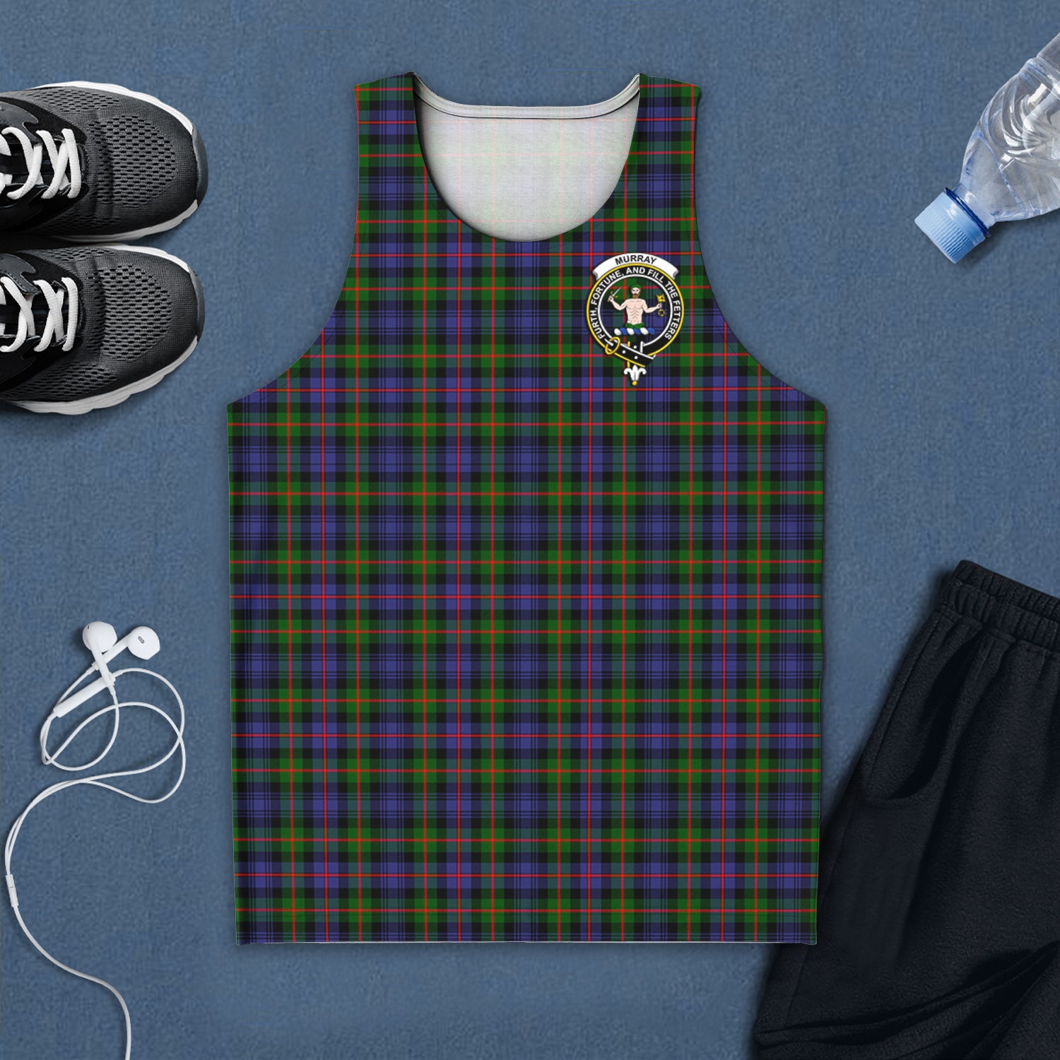 murray-of-atholl-modern-tartan-mens-tank-top-with-family-crest