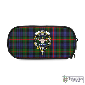 Murray of Atholl Modern Tartan Pen and Pencil Case with Family Crest