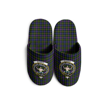 Murray of Atholl Modern Tartan Home Slippers with Family Crest