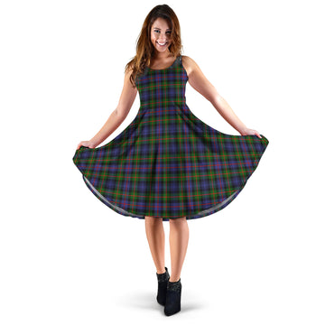 Murray of Atholl Modern Tartan Sleeveless Midi Womens Dress