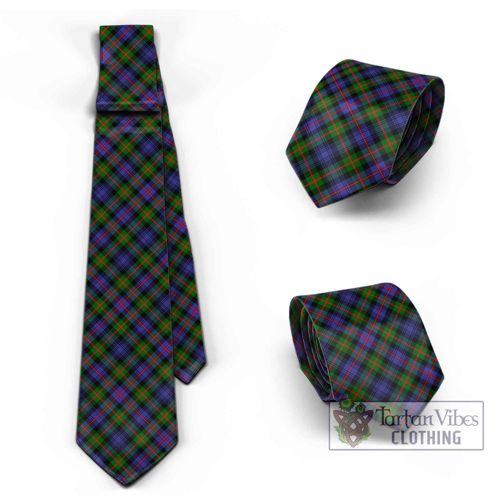 Tartan Vibes Clothing Murray of Atholl Modern Tartan Classic Necktie Cross Style