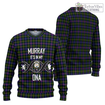 Murray of Atholl Modern Tartan Ugly Sweater with Family Crest DNA In Me Style