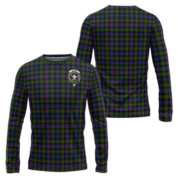 Murray of Atholl Modern Tartan Long Sleeve T-Shirt with Family Crest