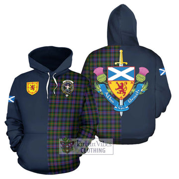 Murray of Atholl Modern Tartan Hoodie Alba with Scottish Lion Royal Arm Half Style