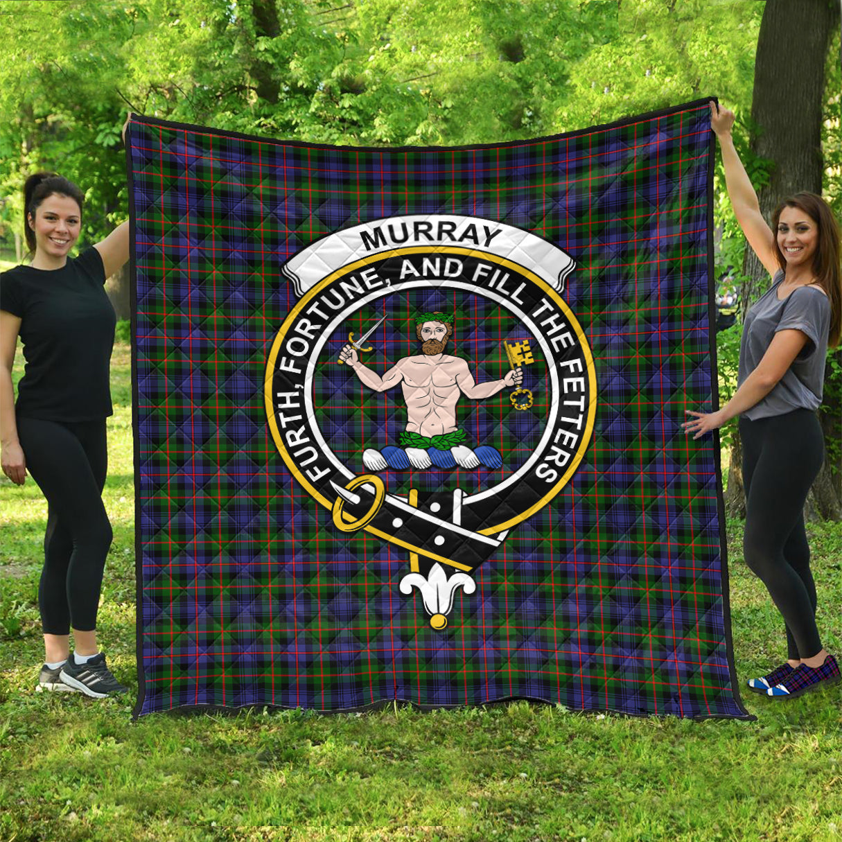 murray-of-atholl-modern-tartan-quilt-with-family-crest