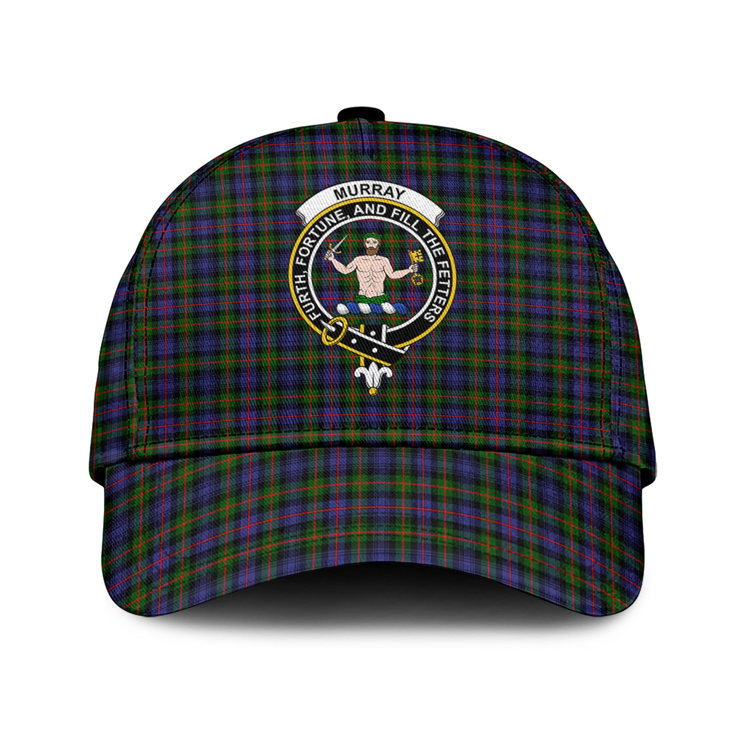 Murray of Atholl Modern Tartan Classic Cap with Family Crest Classic Cap Universal Fit - Tartan Vibes Clothing