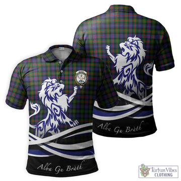 Murray of Atholl Modern Tartan Polo Shirt with Alba Gu Brath Regal Lion Emblem