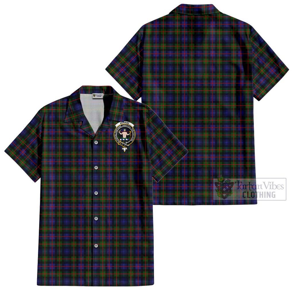 Murray of Atholl Modern Tartan Cotton Hawaiian Shirt with Family Crest Kid - Tartan Vibes Clothing