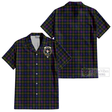 Murray of Atholl Modern Tartan Cotton Hawaiian Shirt with Family Crest