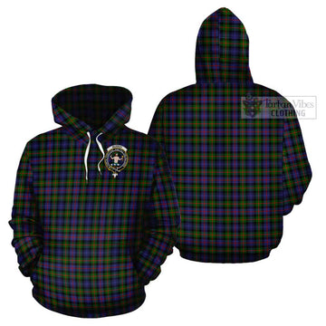 Murray of Atholl Modern Tartan Cotton Hoodie with Family Crest