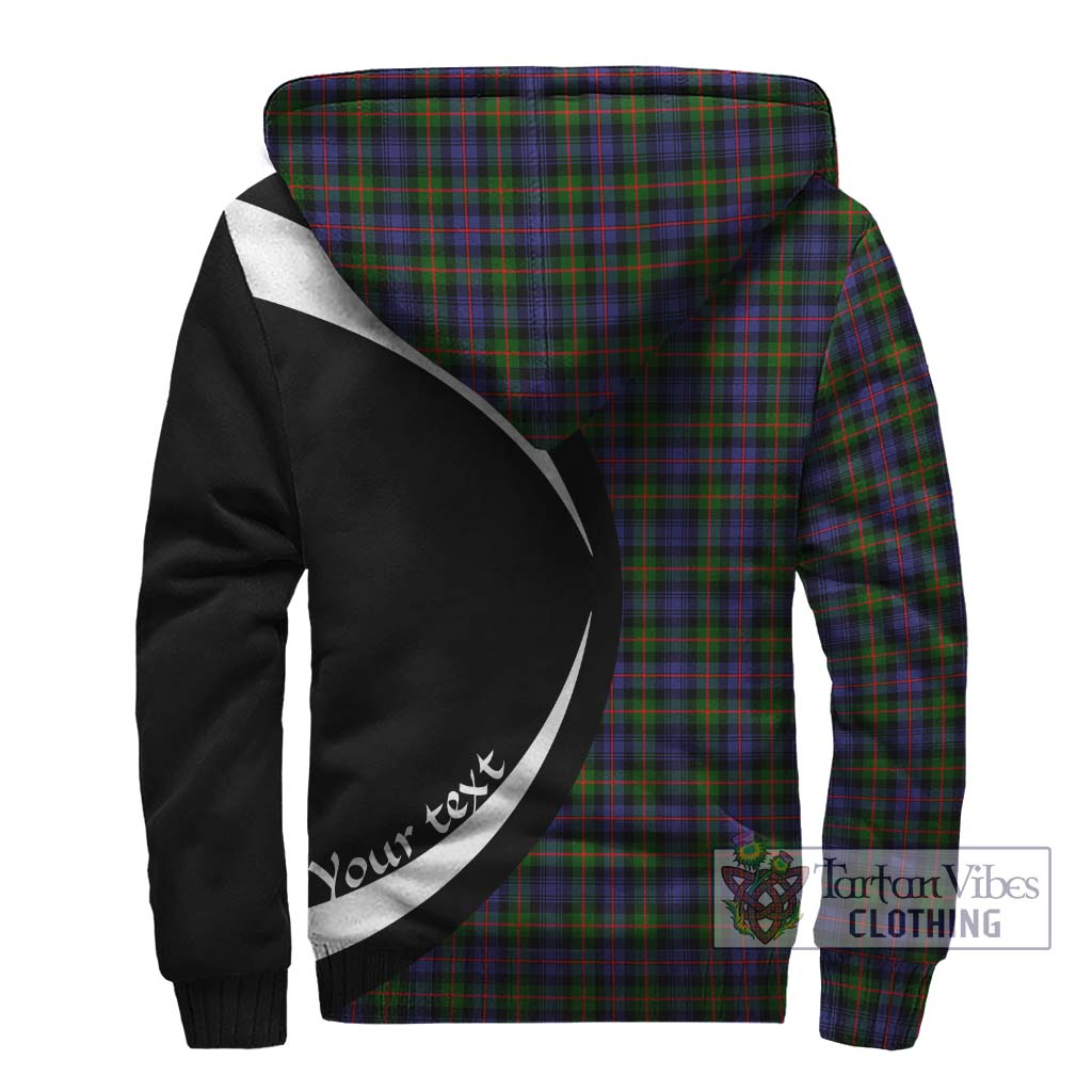 Murray of Atholl Modern Tartan Sherpa Hoodie with Family Crest Circle Style - Tartan Vibes Clothing