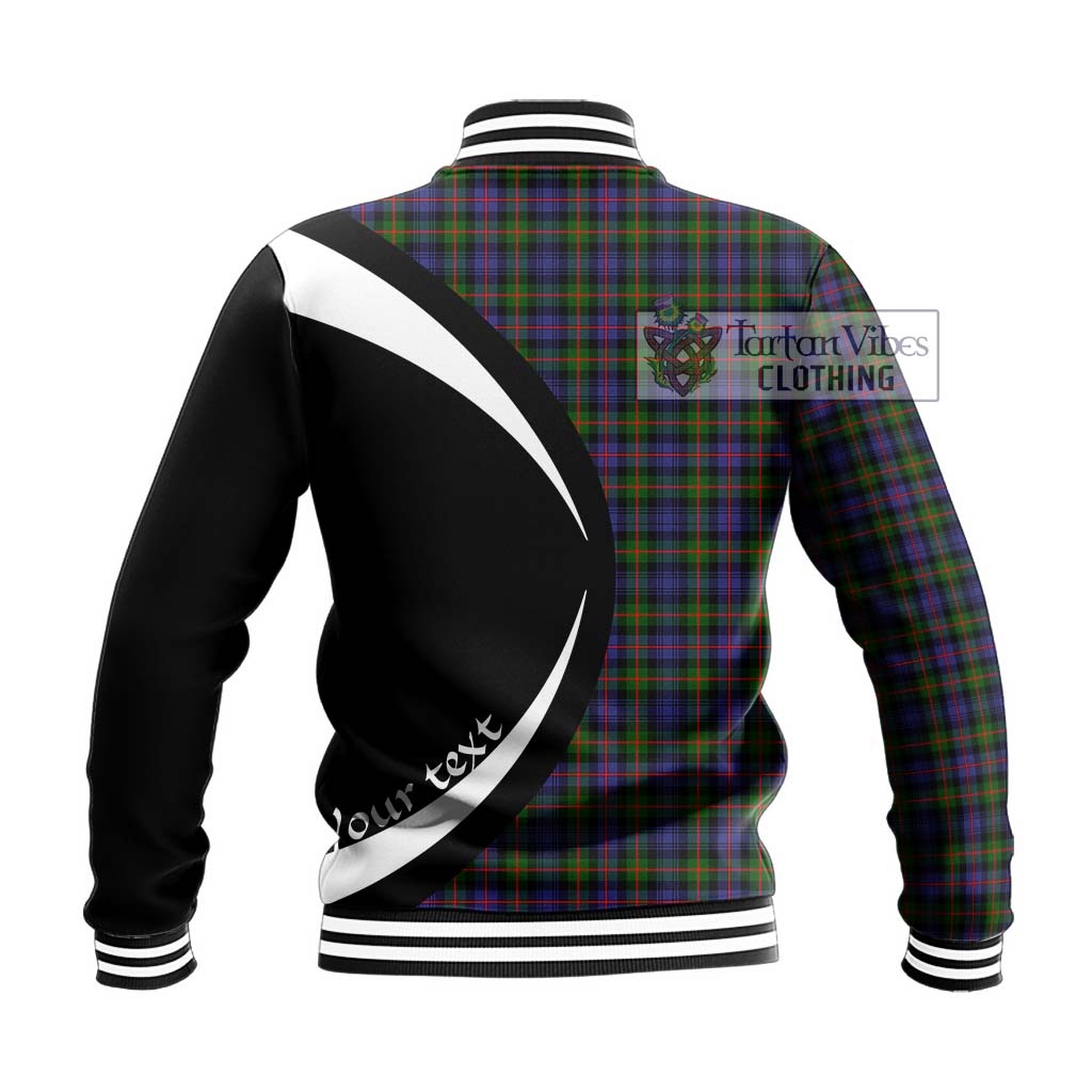 Murray of Atholl Modern Tartan Baseball Jacket with Family Crest Circle Style - Tartan Vibes Clothing