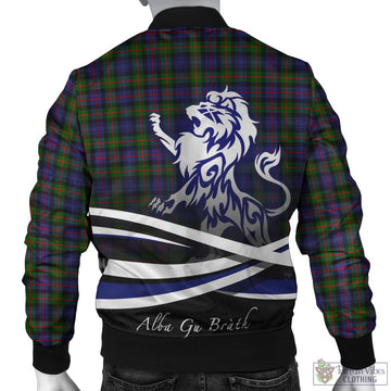 Murray of Atholl Modern Tartan Bomber Jacket with Alba Gu Brath Regal Lion Emblem