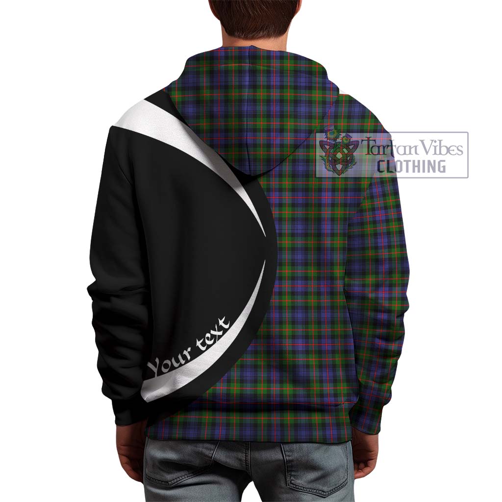 Tartan Vibes Clothing Murray of Atholl Modern Tartan Hoodie with Family Crest Circle Style