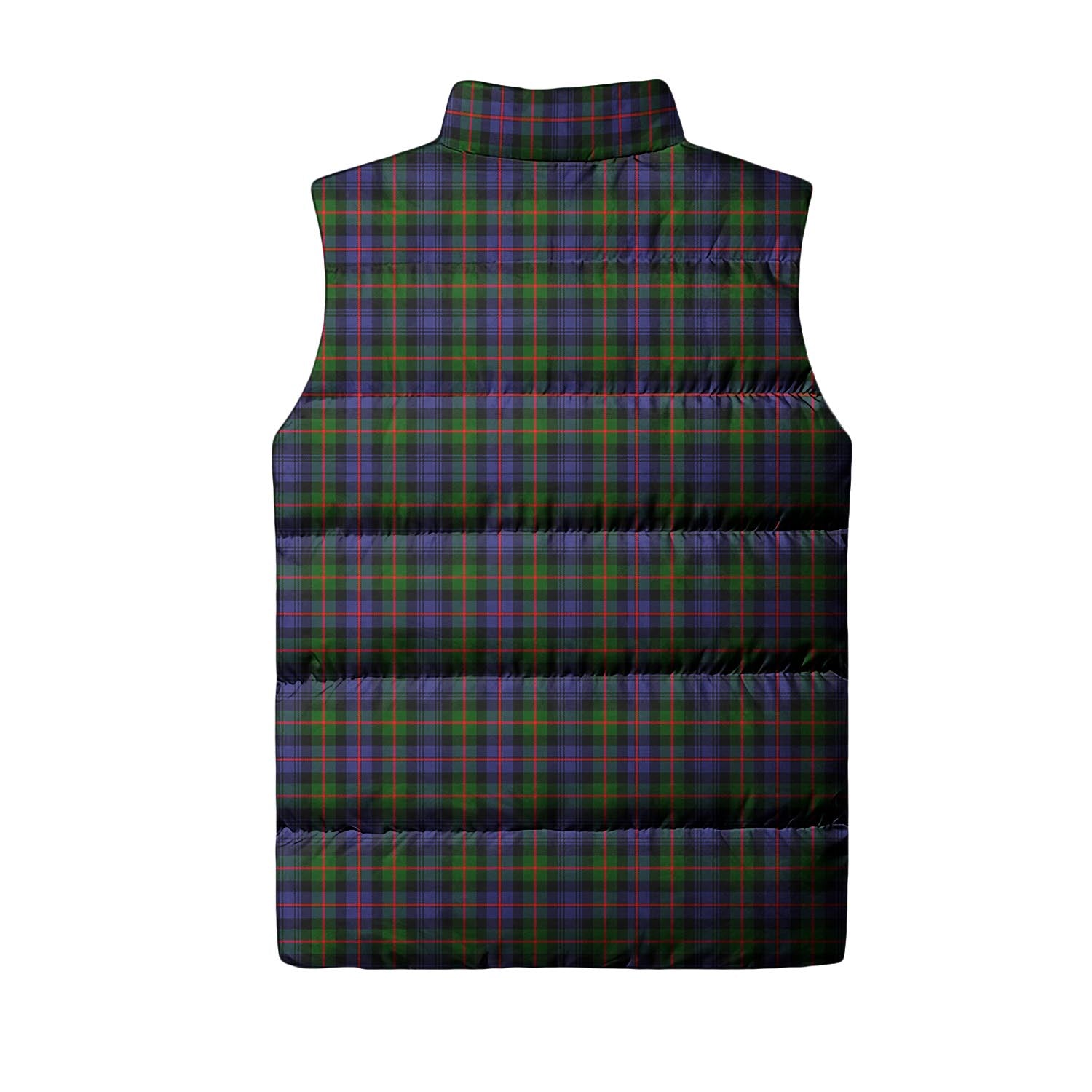 Murray of Atholl Modern Tartan Sleeveless Puffer Jacket with Family Crest - Tartanvibesclothing