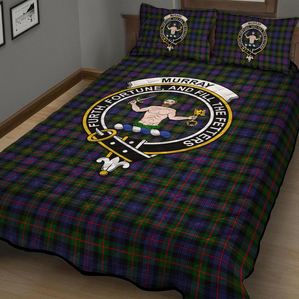 Murray of Atholl Modern Tartan Quilt Bed Set with Family Crest - Tartan Vibes Clothing