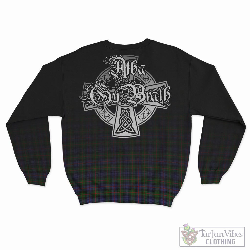 Tartan Vibes Clothing Murray of Atholl Modern Tartan Sweatshirt Featuring Alba Gu Brath Family Crest Celtic Inspired