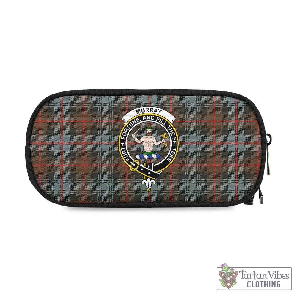 Tartan Vibes Clothing Murray of Atholl Weathered Tartan Pen and Pencil Case with Family Crest