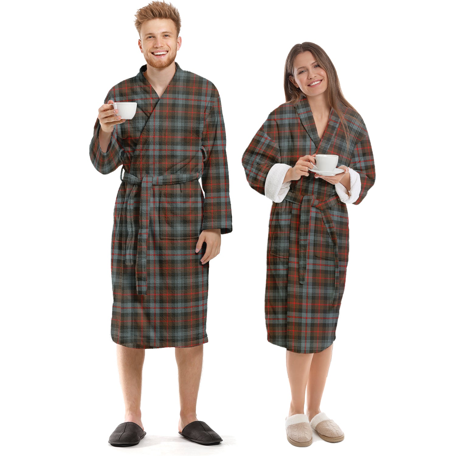 Murray of Atholl Weathered Tartan Bathrobe Unisex S - Tartan Vibes Clothing