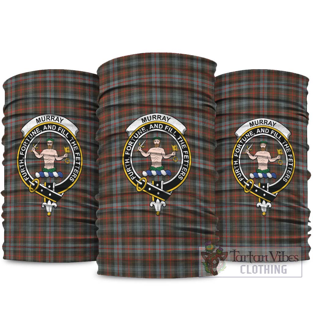 Murray of Atholl Weathered Tartan Neck Gaiters, Tartan Bandanas, Tartan Head Band with Family Crest