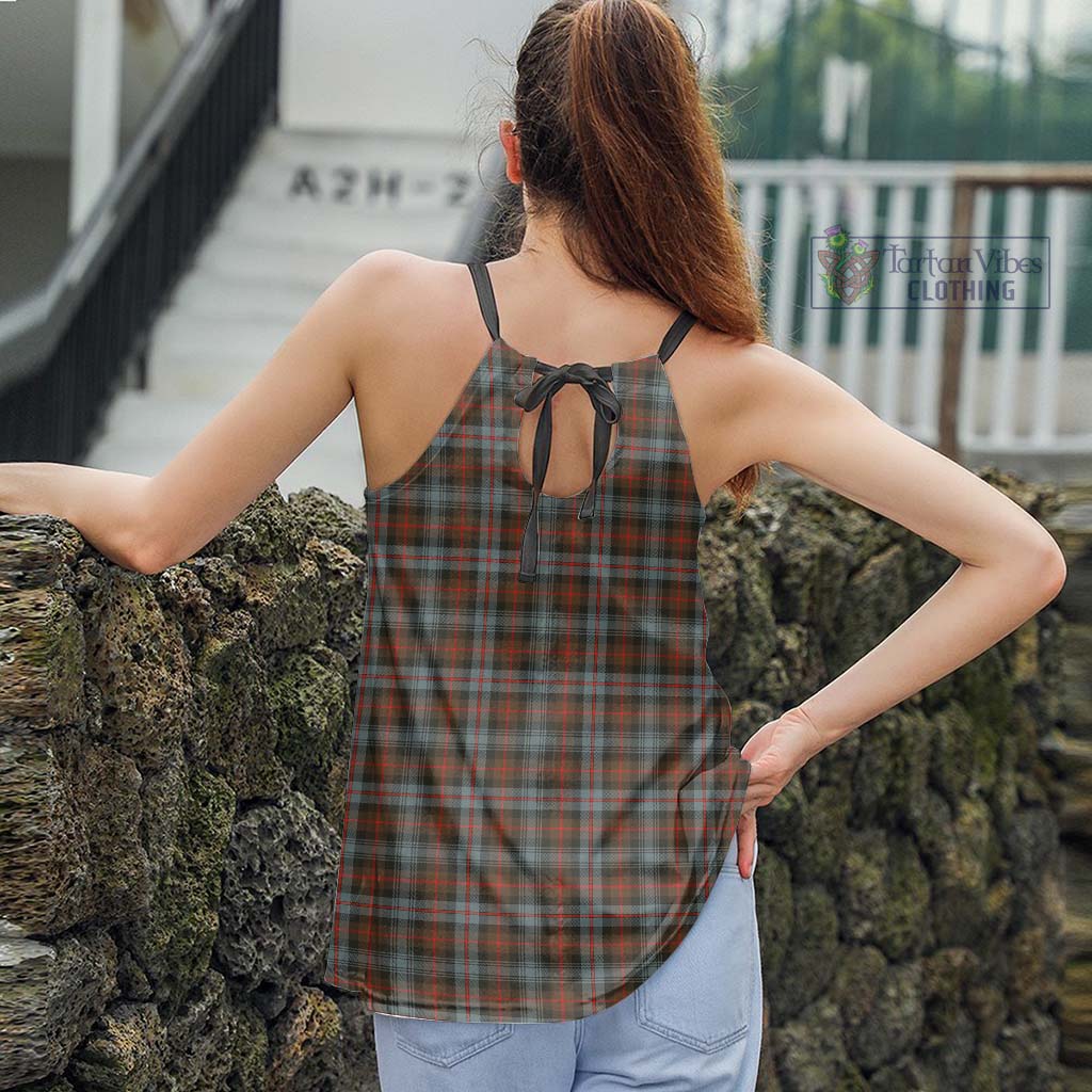 Tartan Vibes Clothing Murray of Atholl Weathered Tartan Loose Halter Neck Camisole