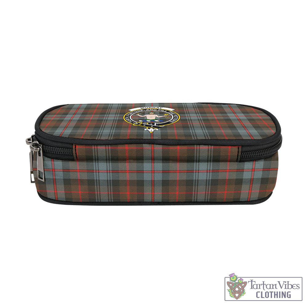 Tartan Vibes Clothing Murray of Atholl Weathered Tartan Pen and Pencil Case with Family Crest