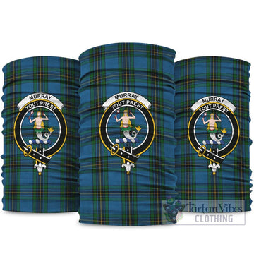 Murray of Elibank Tartan Neck Gaiters, Tartan Bandanas, Tartan Head Band with Family Crest