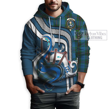 Murray of Elibank Tartan Hoodie with Epic Bagpipe Style