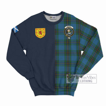 Murray of Elibank Tartan Sweatshirt Alba with Scottish Lion Royal Arm Half Style