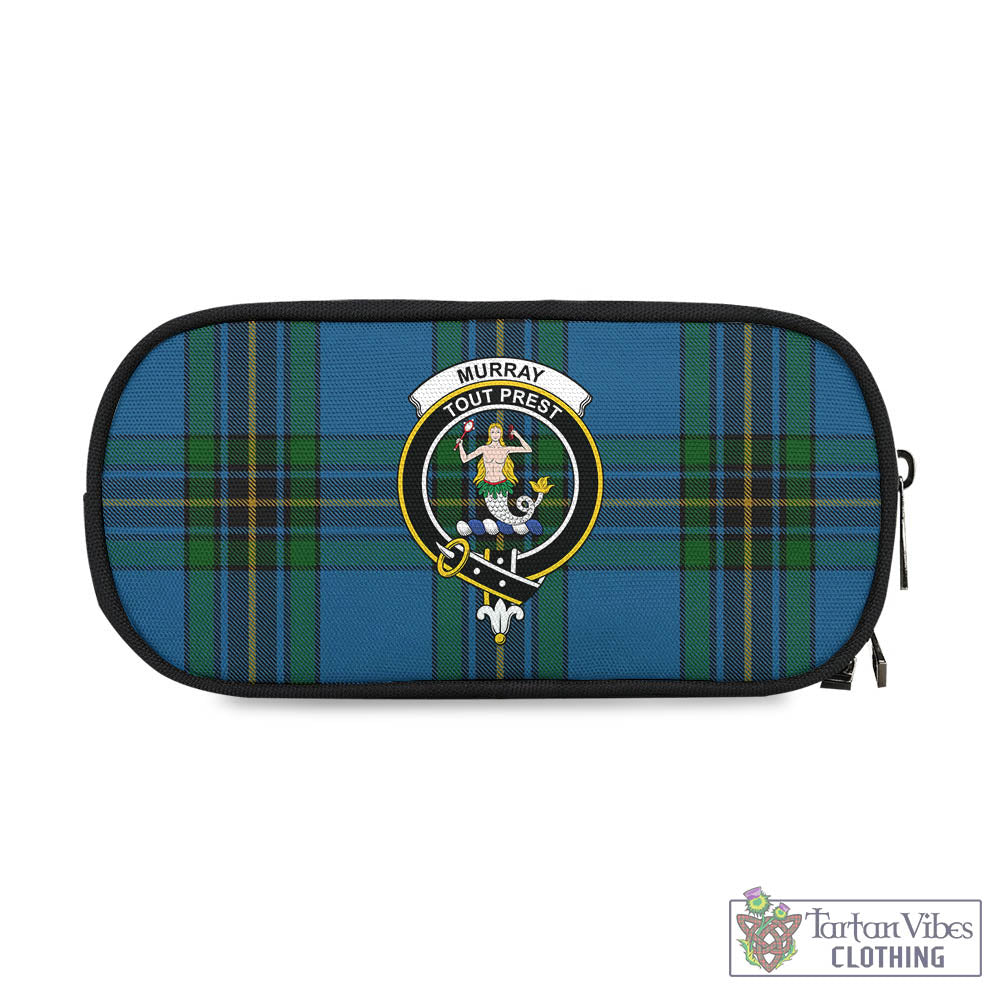 Tartan Vibes Clothing Murray of Elibank Tartan Pen and Pencil Case with Family Crest