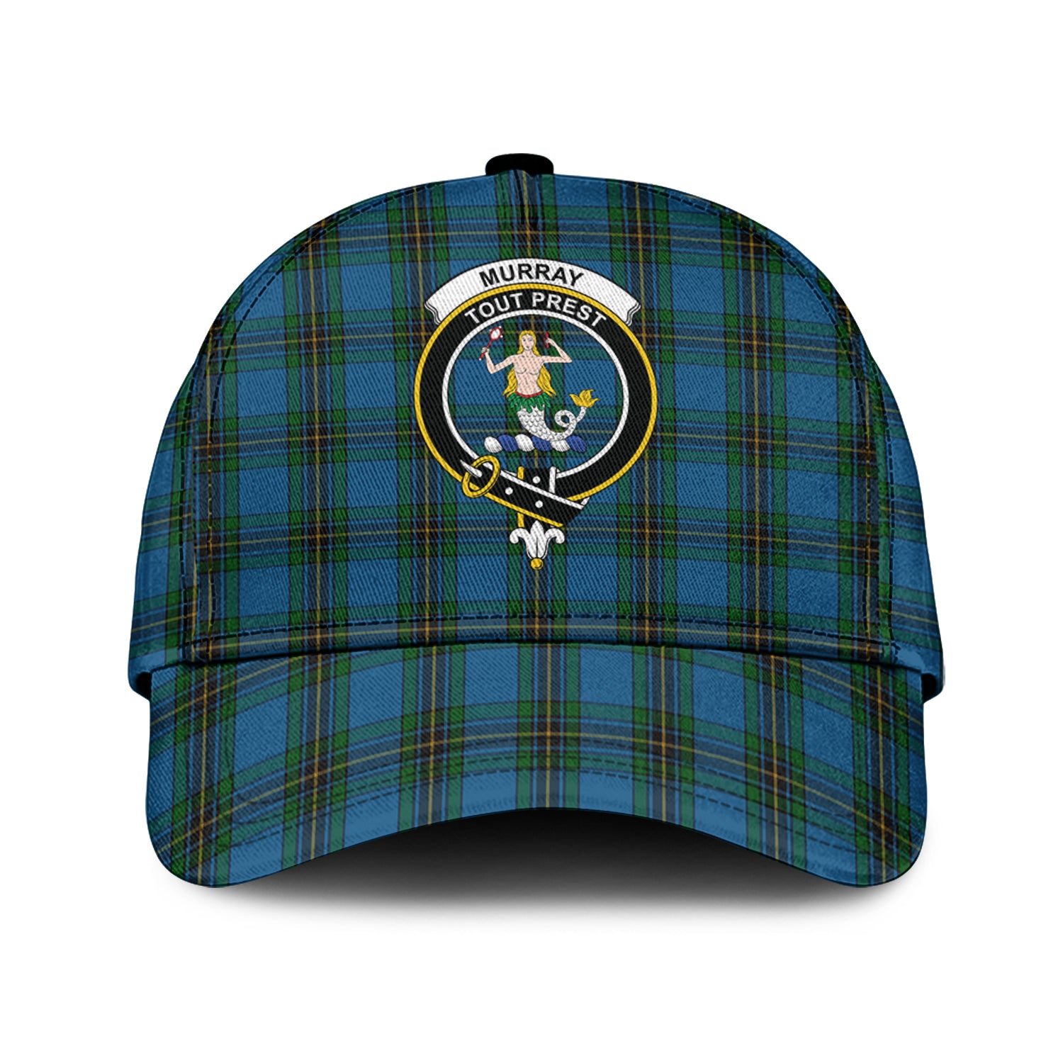 Murray of Elibank Tartan Classic Cap with Family Crest Classic Cap Universal Fit - Tartan Vibes Clothing