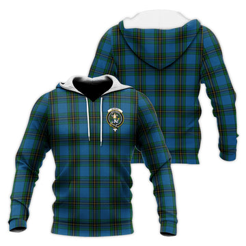 Murray of Elibank Tartan Knitted Hoodie with Family Crest