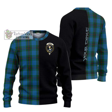 Murray of Elibank Tartan Ugly Sweater with Family Crest and Half Of Me Style