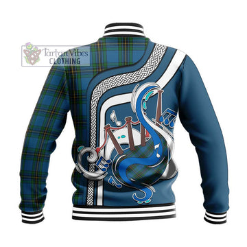 Murray of Elibank Tartan Baseball Jacket with Epic Bagpipe Style