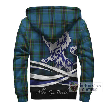 Murray of Elibank Tartan Sherpa Hoodie with Alba Gu Brath Regal Lion Emblem